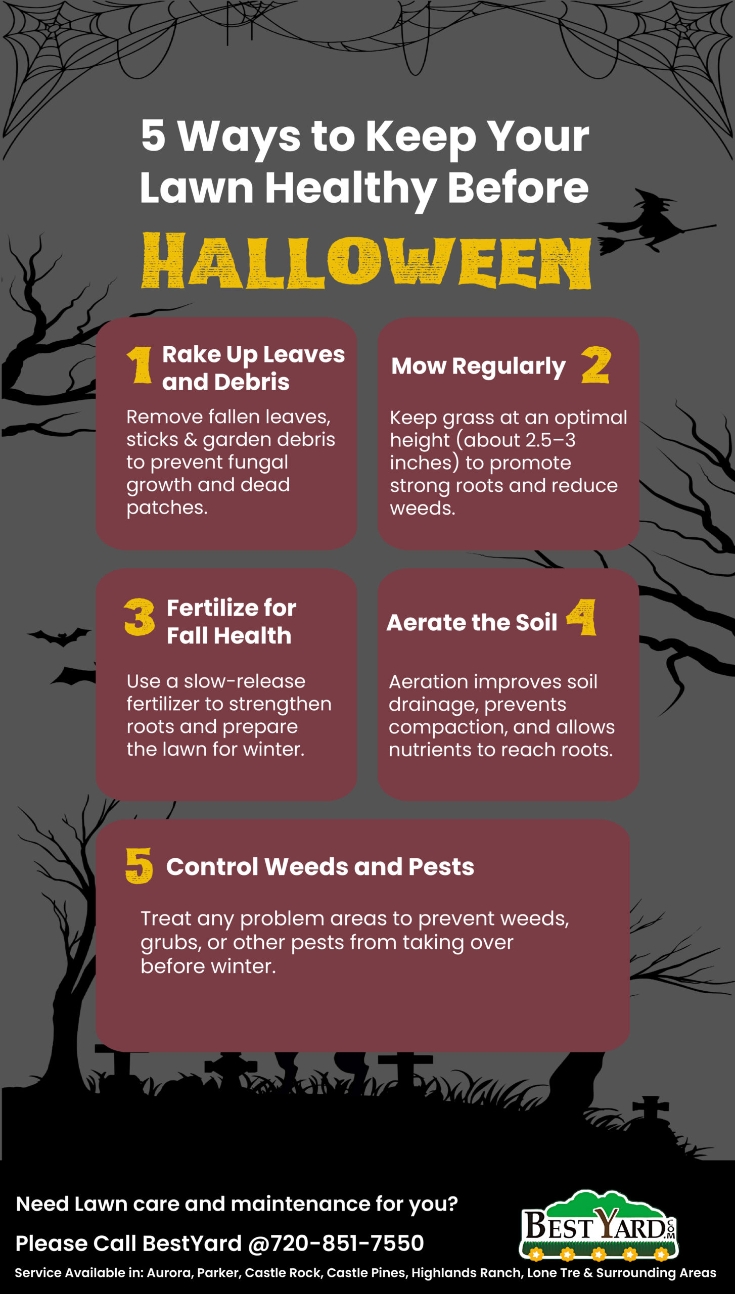 5 Ways to Keep Your Lawn Healthy Before Halloween